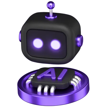 Ai Bot  3D Icon