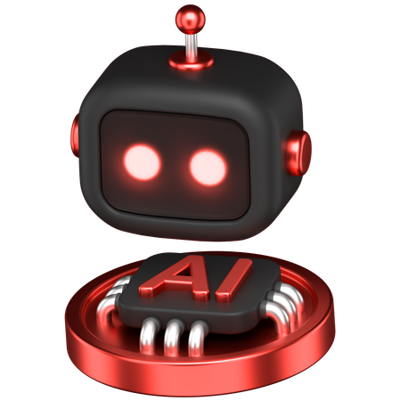 Ai Bot  3D Icon
