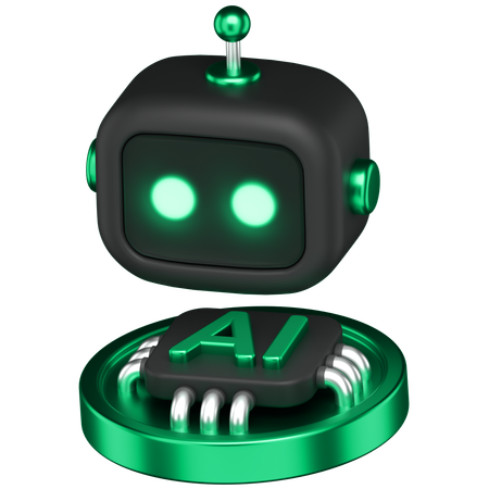 Ai Bot  3D Icon