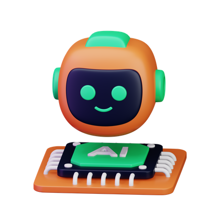 Ai Bot  3D Icon