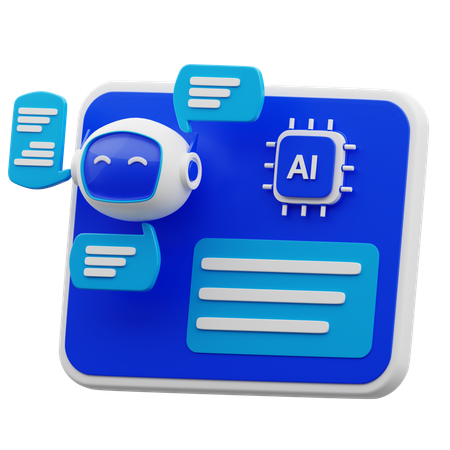 Ai Bot  3D Icon