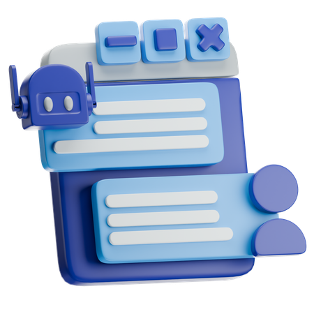 Ai Bot Assistant  3D Icon