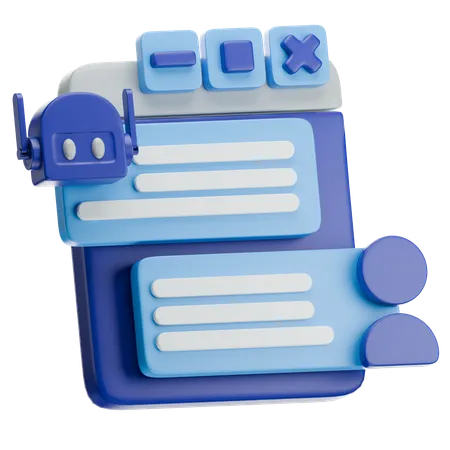 Ai Bot Assistant  3D Icon