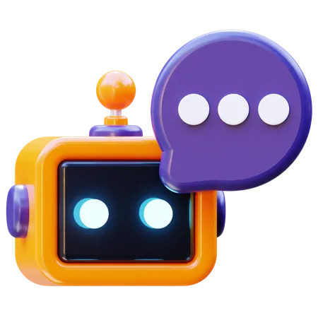 Ai Bot Chat  3D Icon