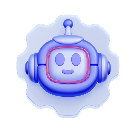 AI Bot Settings  3D Icon