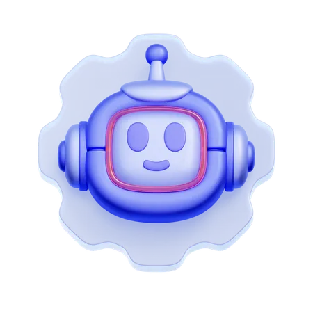 AI Bot Settings  3D Icon