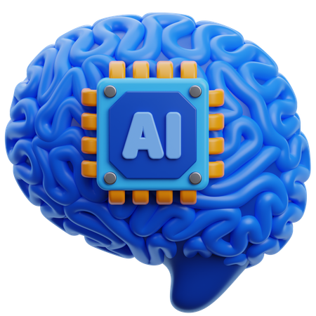 Ai brain  3D Icon