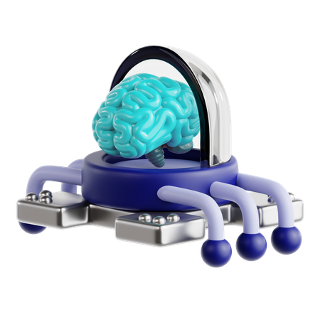 Ai Brain  3D Icon