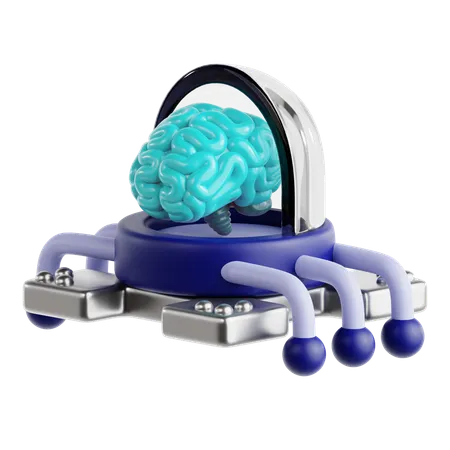 Ai Brain  3D Icon