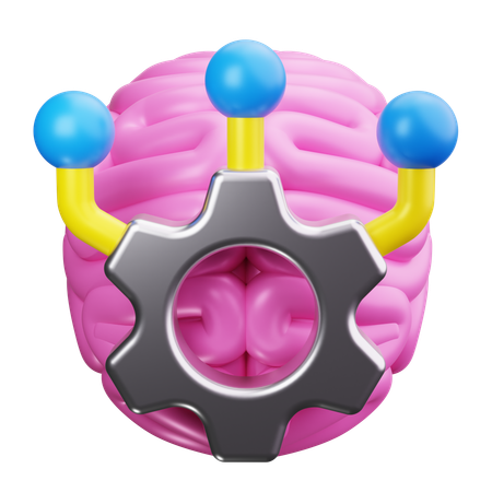 Ai Brain  3D Icon