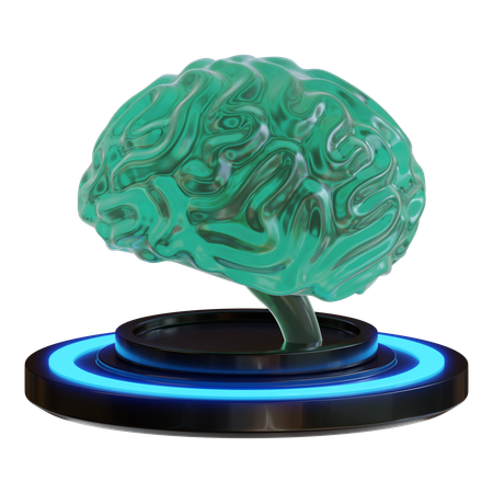 Ai Brain  3D Icon