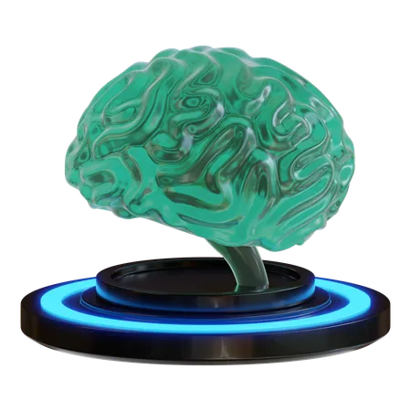 Ai Brain  3D Icon