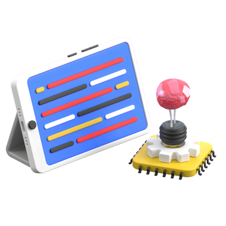 Ai Brain  3D Icon
