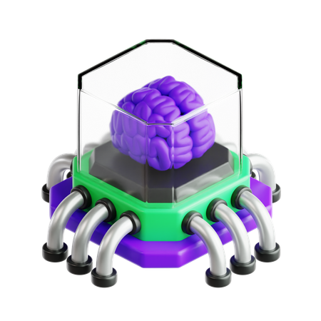 Ai Brain  3D Icon