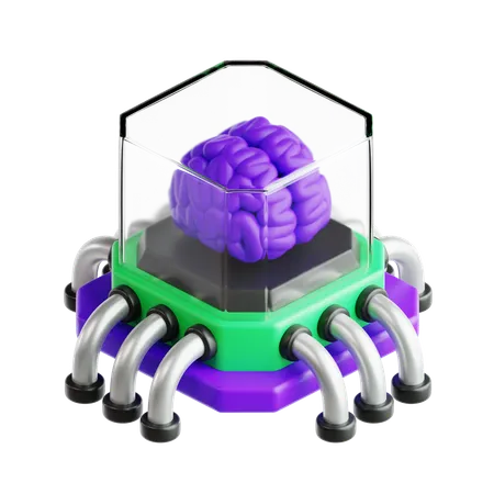 Ai Brain  3D Icon