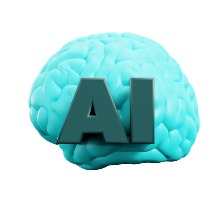 Ai Brain  3D Icon