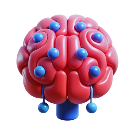 Ai Brain  3D Icon