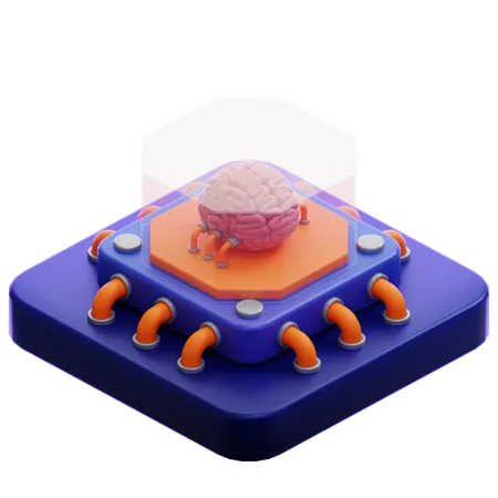Ai Brain  3D Icon