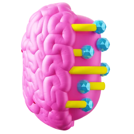 Ai Brain  3D Icon