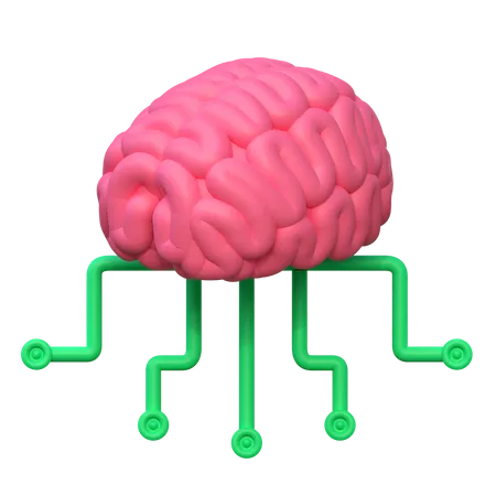 Ai Brain  3D Icon