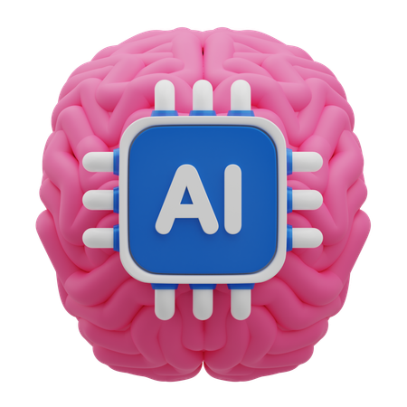 AI Brain  3D Icon