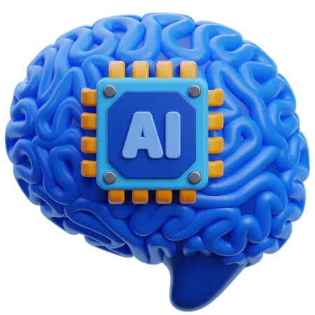 Ai brain  3D Icon