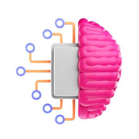 Ai Brain  3D Icon