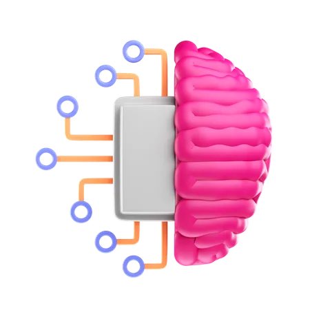 Ai Brain  3D Icon