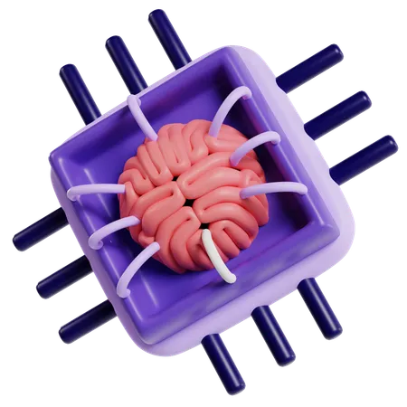 Ai Brain  3D Icon