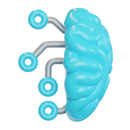 Ai Brain  3D Icon