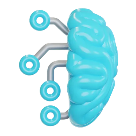 Ai Brain  3D Icon
