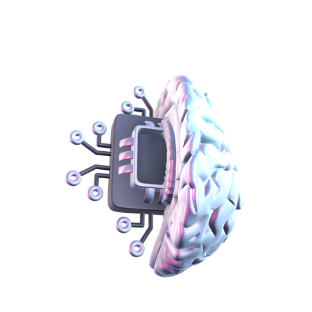 Ai Brain  3D Icon