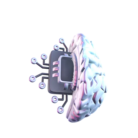 Ai Brain  3D Icon