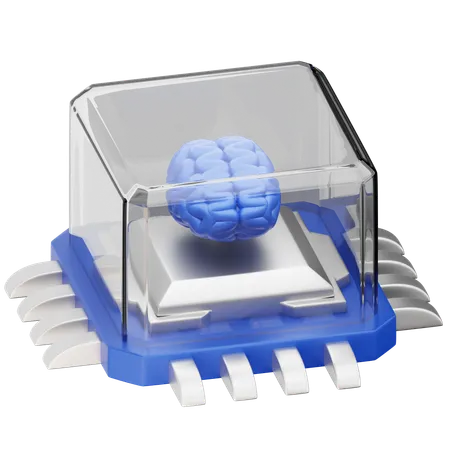 AI Brain  3D Icon