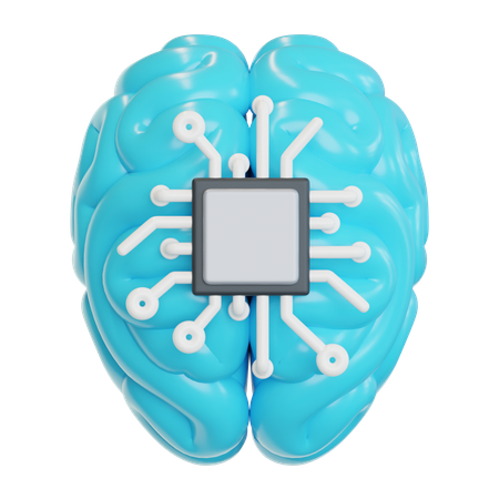 Ai Brain  3D Icon