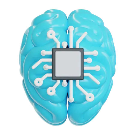 Ai Brain  3D Icon