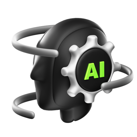 Ai Brain  3D Icon