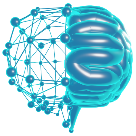 Ai Brain  3D Icon