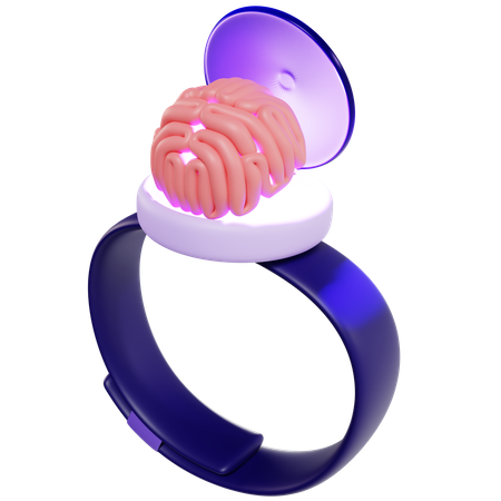 Ai Brain Ring  3D Icon