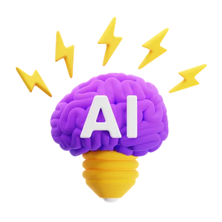 Brainstorming de IA  3D Icon