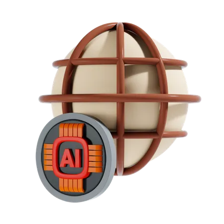 Ai Browser 3 D Icon And Illustration 3D Icon