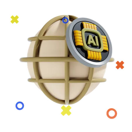 Ai Browser  3D Icon