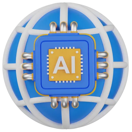 AI BROWSER  3D Icon