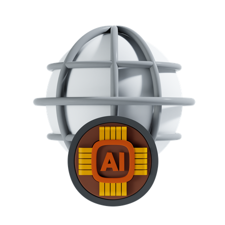 Ai Browser  3D Icon