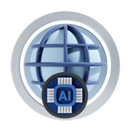 Ai Browser  3D Icon