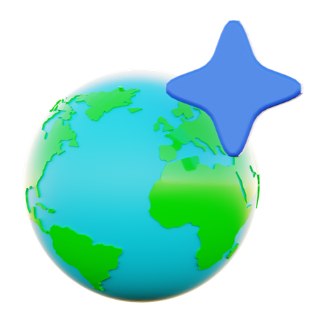Ai Browser World  3D Icon