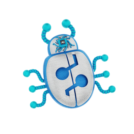 Ai Bug  3D Icon