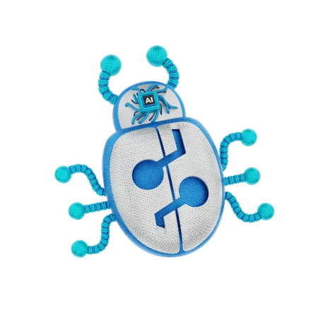 Ai Bug  3D Icon