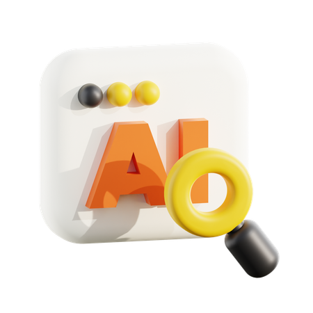 Búsqueda ai  3D Icon