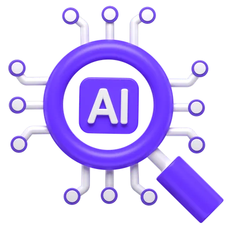 Búsqueda ai  3D Icon